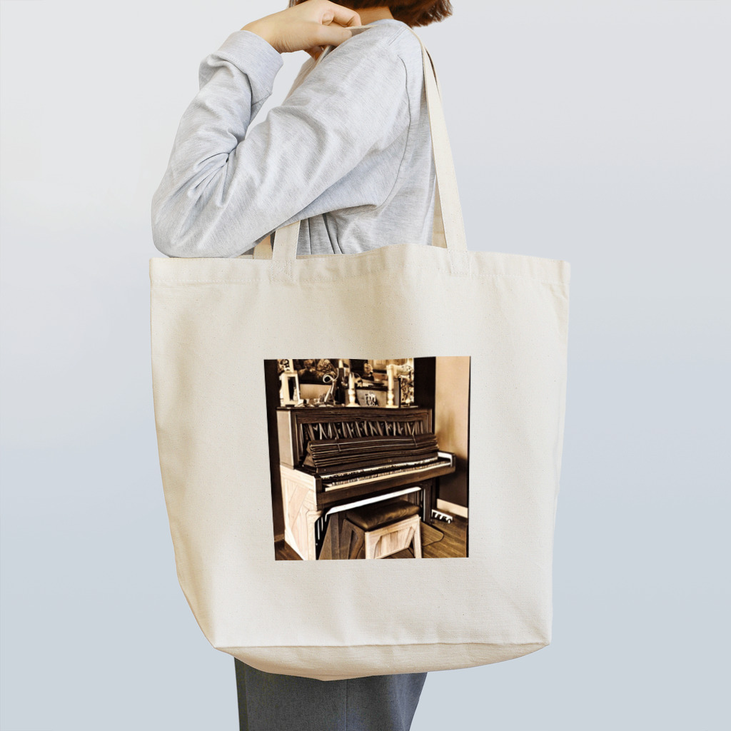 イラストTシャツ【ULTIMATE】のピアノさん Tote Bag