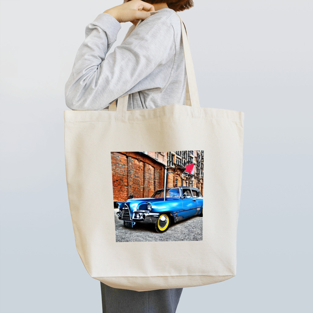 イラストTシャツ【ULTIMATE】のレトロカーさん Tote Bag