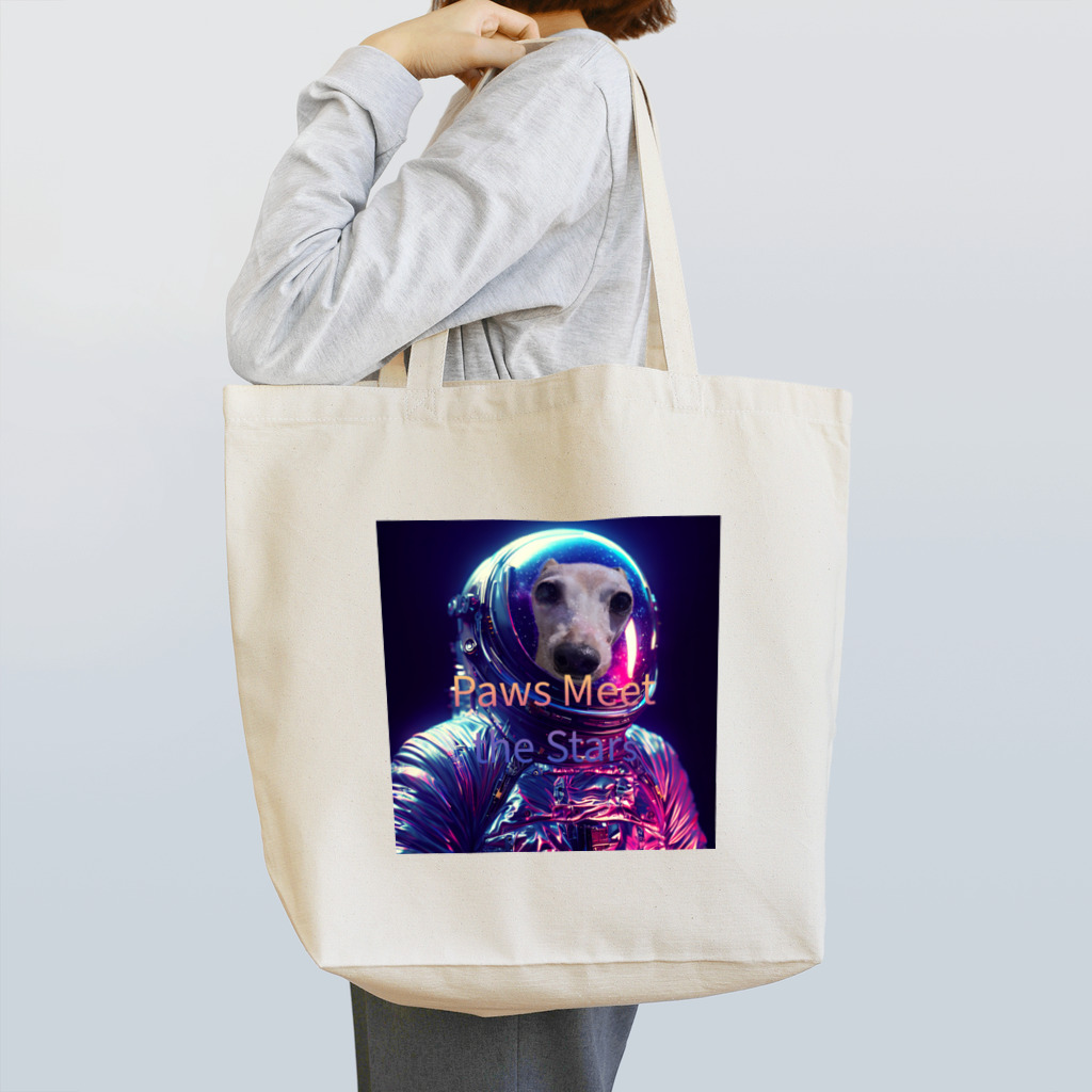 Toggle on.の宇宙犬 Tote Bag