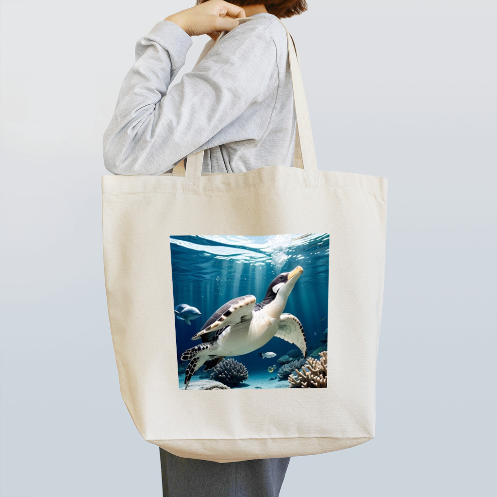 人魚の夢のペンガメ Tote Bag