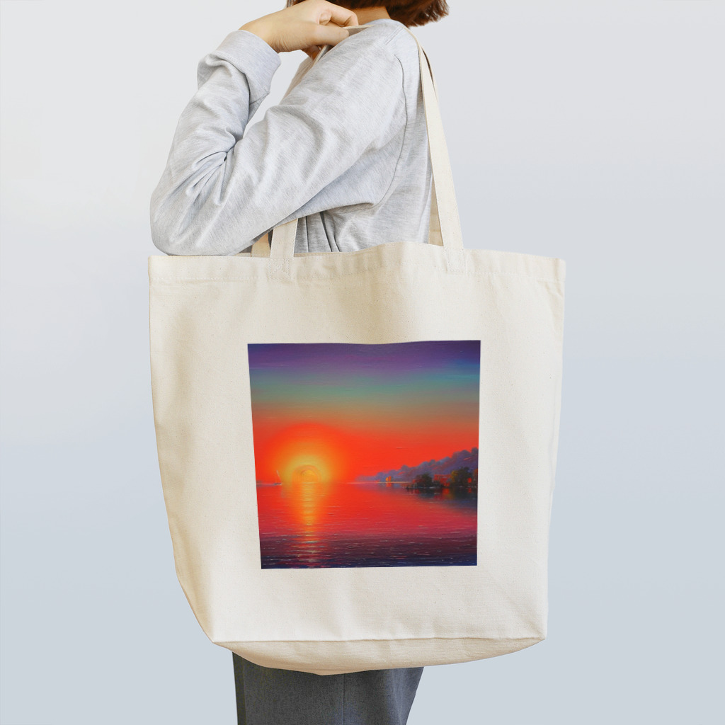 Rパンダ屋の飾れる夕焼けグッズ Tote Bag