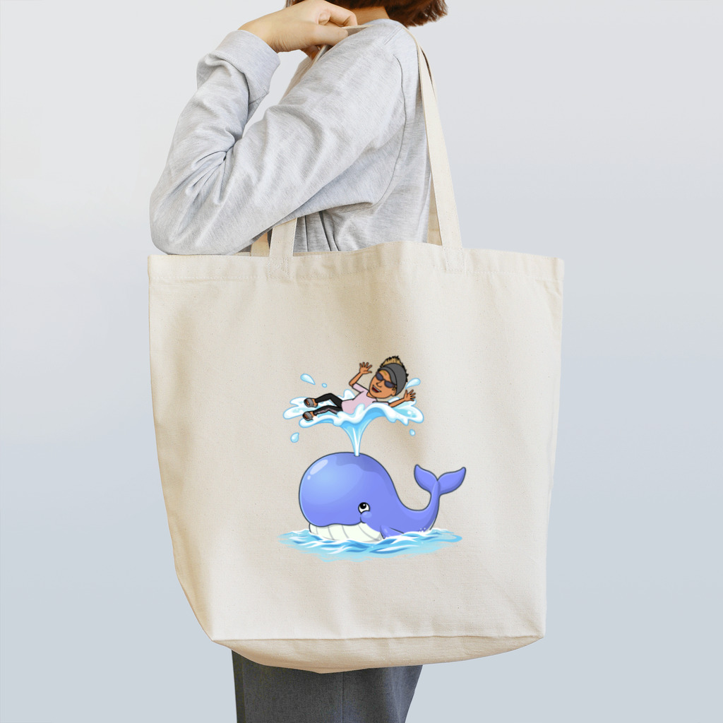 ドリュウ【𝕯𝖔𝖗𝖞𝖚】𝕻𝖆𝖉𝖉𝖔𝖈𝖐 𝖗𝖎𝖉𝖊𝖗のドリュウくん Tote Bag