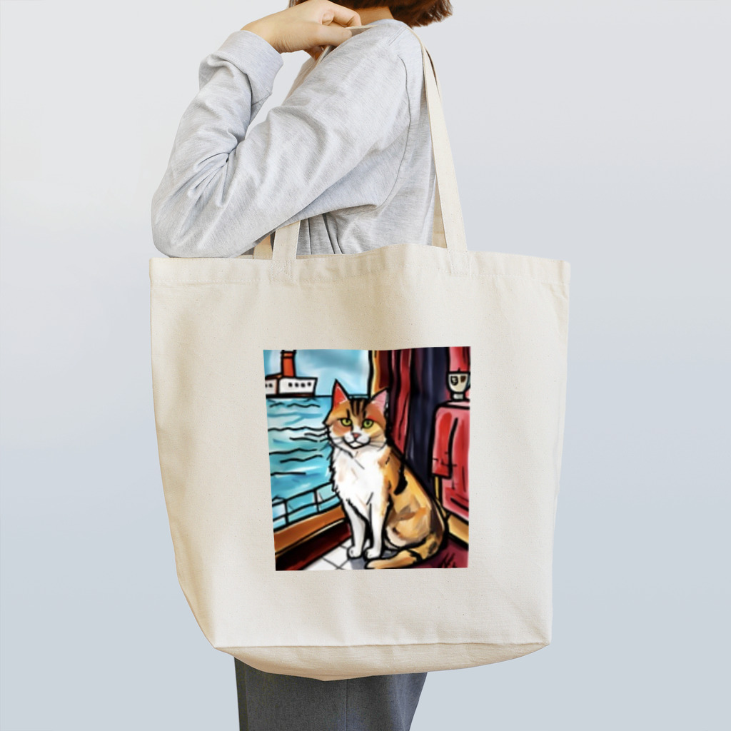 Ppit8の豪華客船の旅はいいにゃー Tote Bag