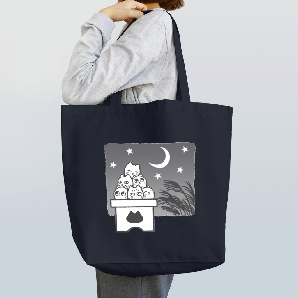 Charamaru Marketの重なる猫（お団子） Tote Bag