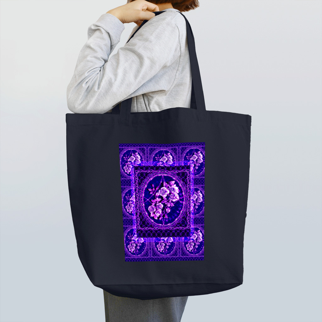 ✨🌈✨ユラクラカン🇯🇵 ✨🌈✨の🌹パープルローズの肖像🌹 Tote Bag