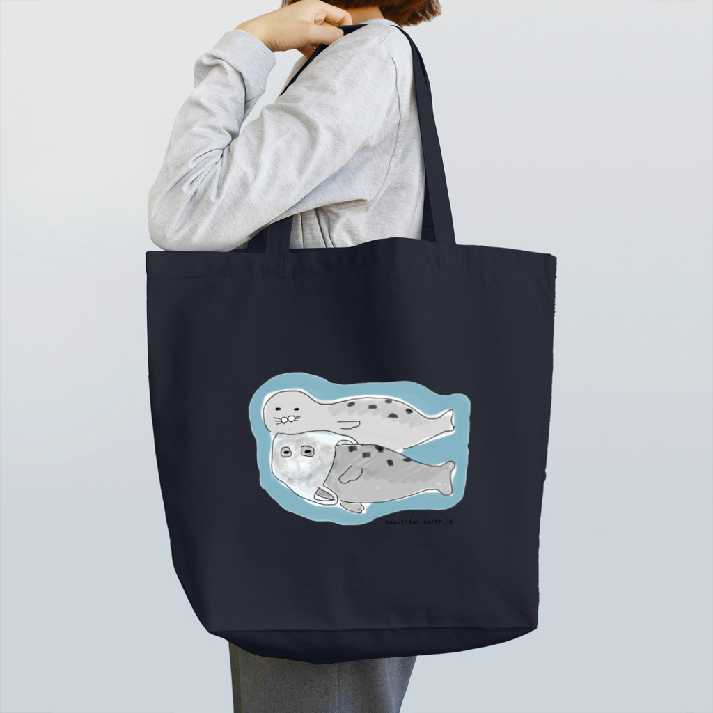 Beautiful Earthのフクロアザラシ Tote Bag