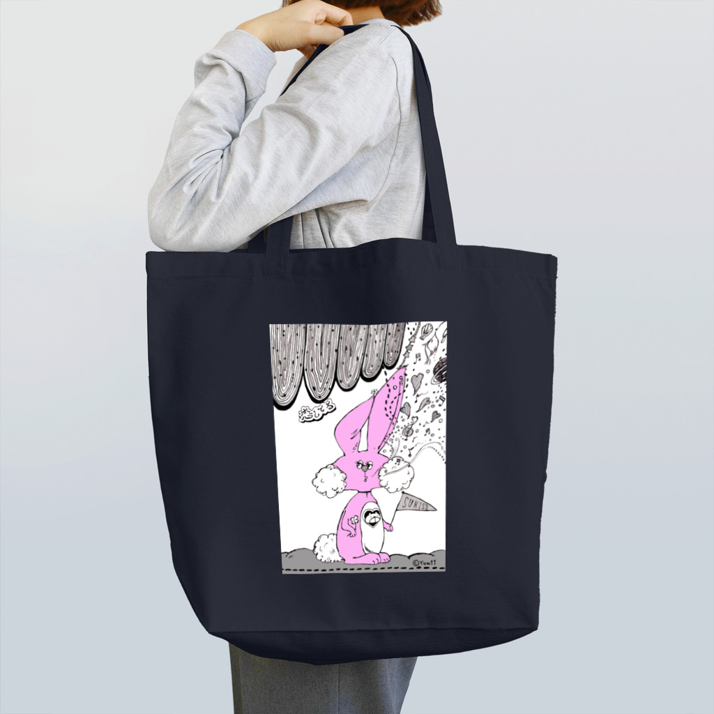 【Yuwiiの店】ゆぅぅぃーのウサ恋★恋してる　イラスト Tote Bag