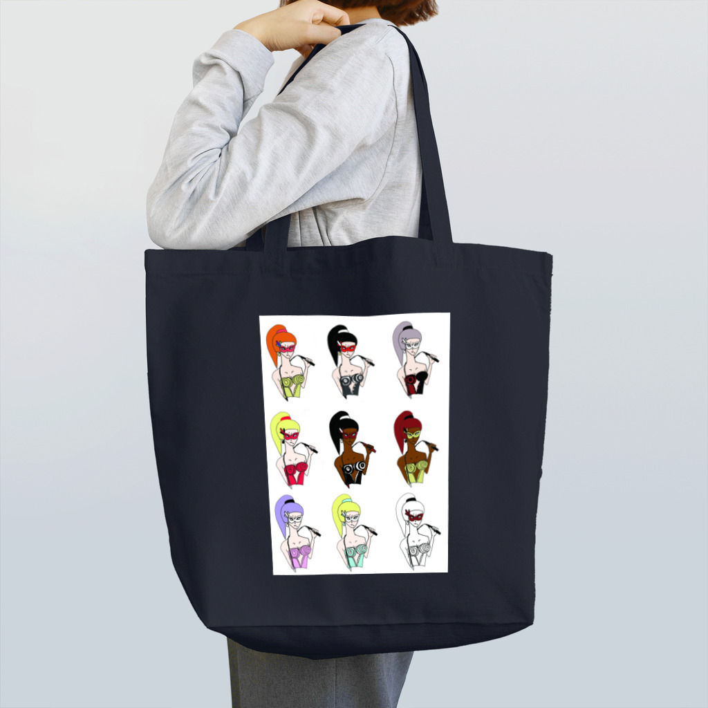 gleam　of...のカラフルな女王様 Tote Bag