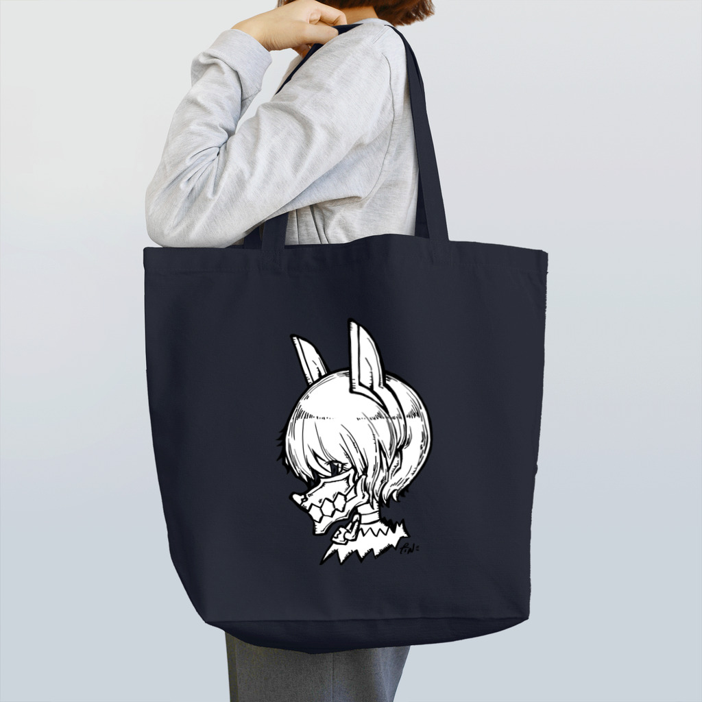 アトリエ猫柳SUZURI店のウルフガール Tote Bag