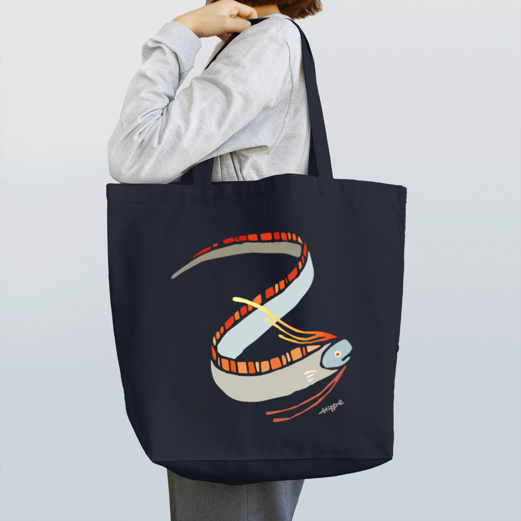 ひっぺ＊絵描き🤪の深海魚シリーズ「リュウグウノツカイ」ビビッドカラー！ Tote Bag