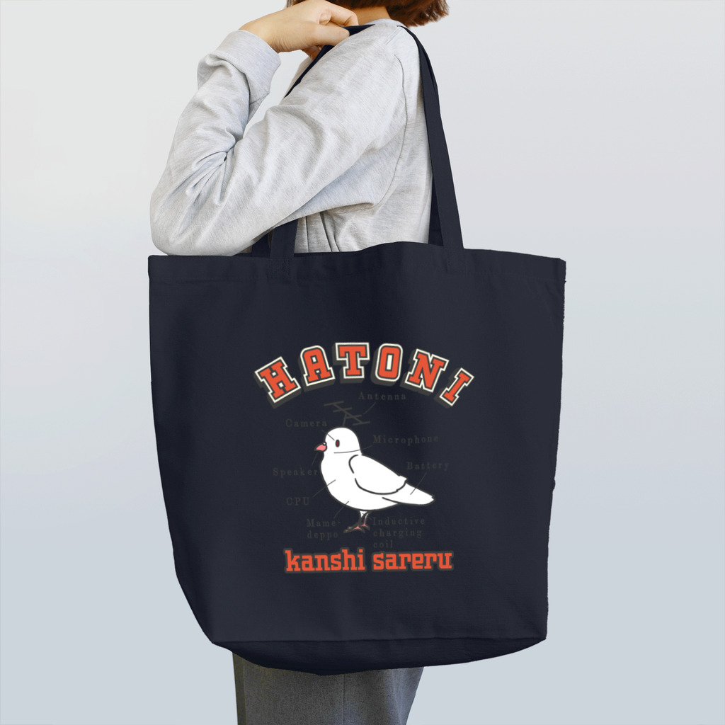 陰謀論かわいいのHATO NI KANSHI SARERU 2023 開会式で放たれるやつver. Tote Bag