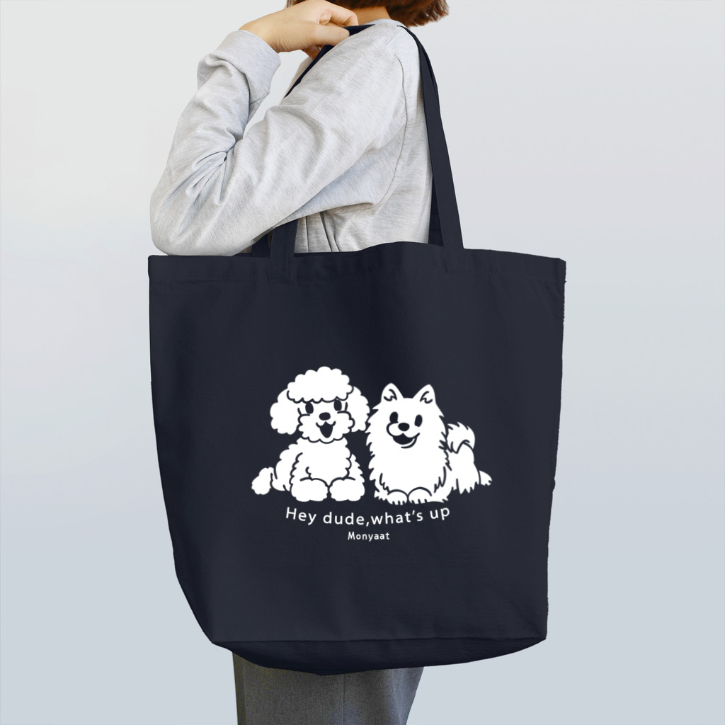 イラスト MONYAAT のToypoo ＆Pome B Tote Bag