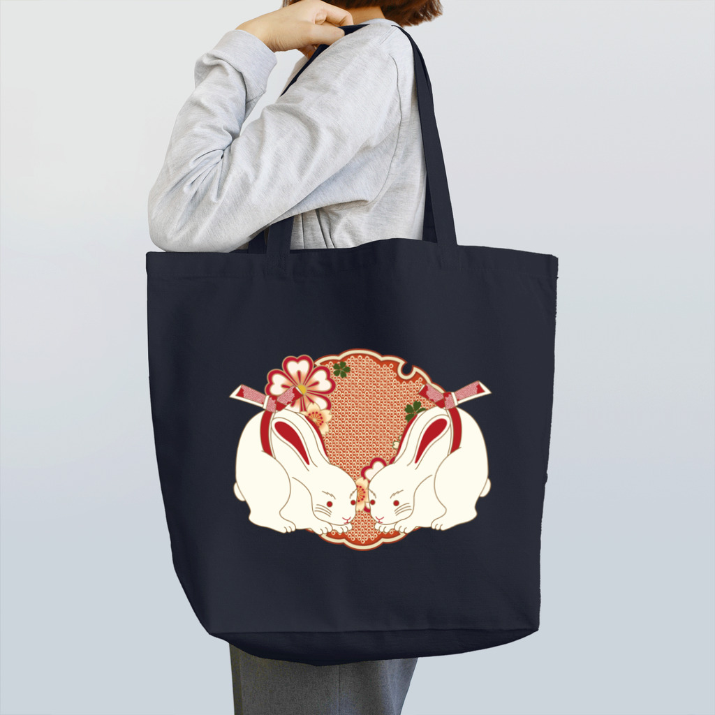 Amiの結び文白兎 -桜- Tote Bag