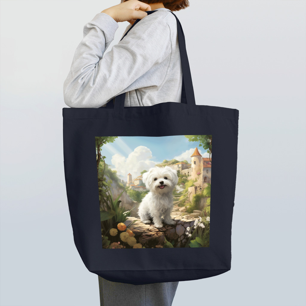 ワンダフル！マルチーズ！の童話の国のマルチーズ Tote Bag