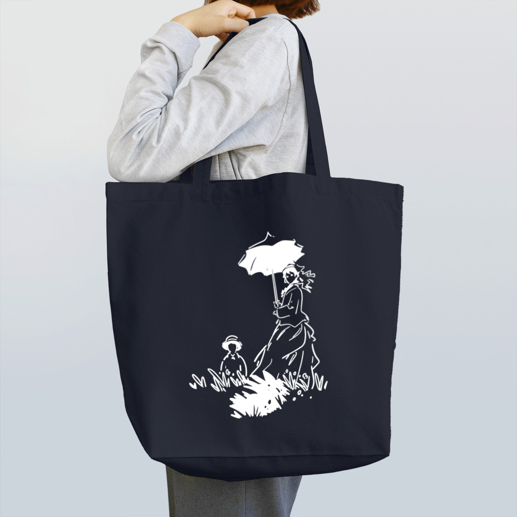 山形屋米店の白版＿クロード・モネ「日傘をさす女」 Tote Bag