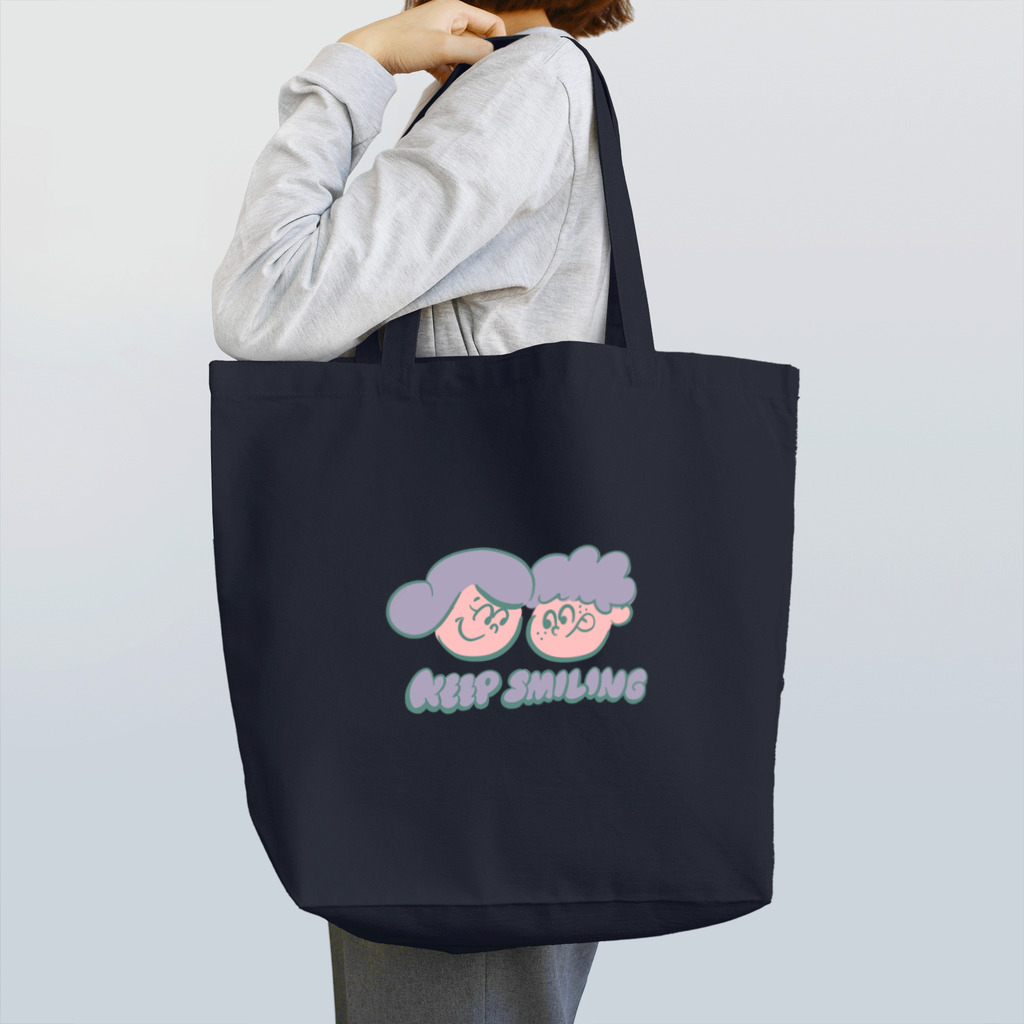 SUNNY☀️のkeep smiling / pale color Tote Bag