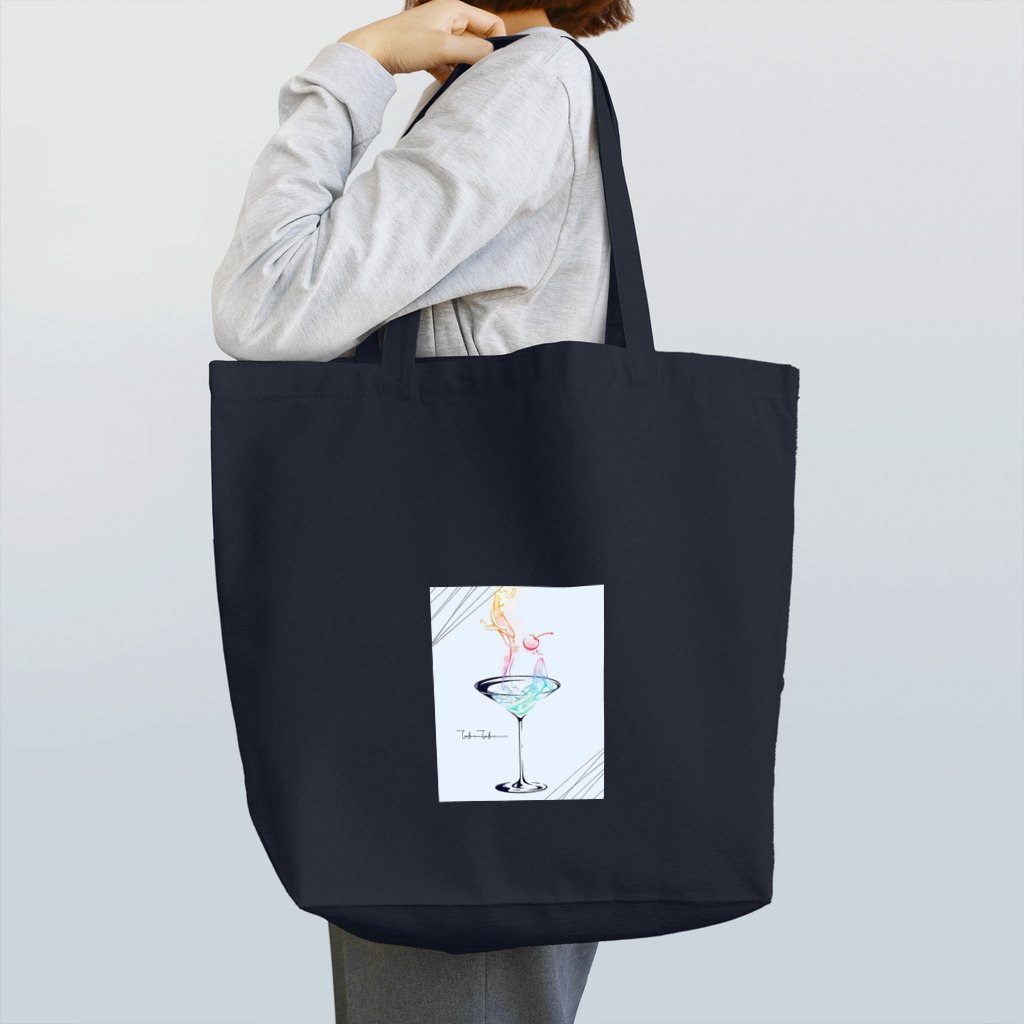 jiyujin_seisakusyoのオリジナルK -tokutokuシリーズ イルカ Tote Bag