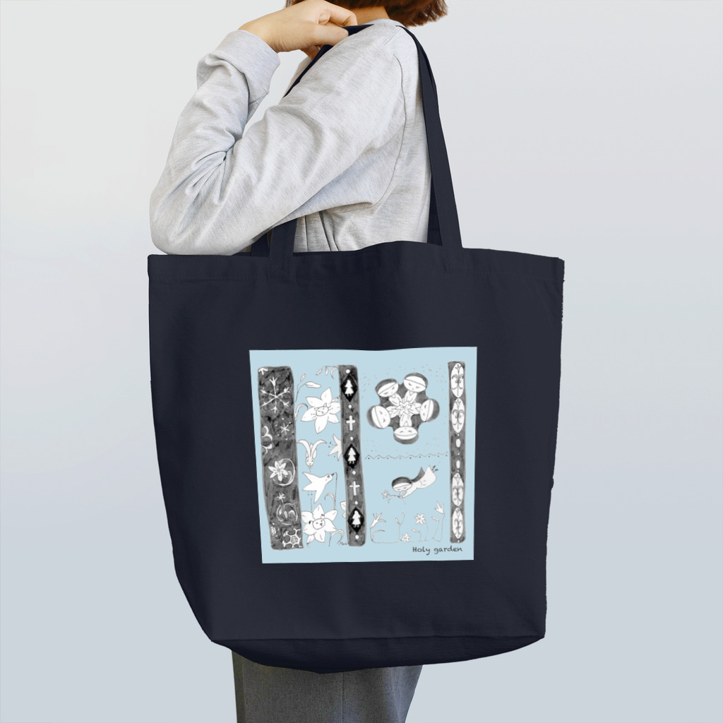 アトリエ・猫のHitaiのホリーガーデン（ブルー） Tote Bag