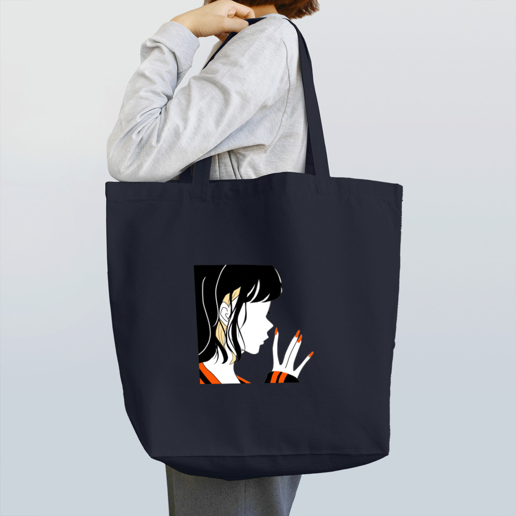 緋咲のシルエット・女 Tote Bag
