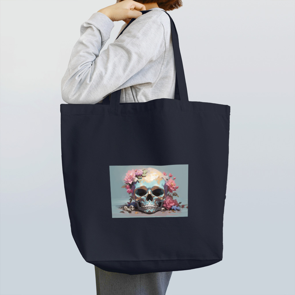 ShuXDのパステル骸　Pastle Skull トートバッグ