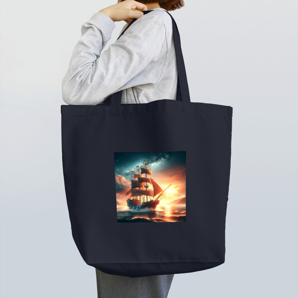 終わらない夢🌈の冒険船🚢✨ Tote Bag