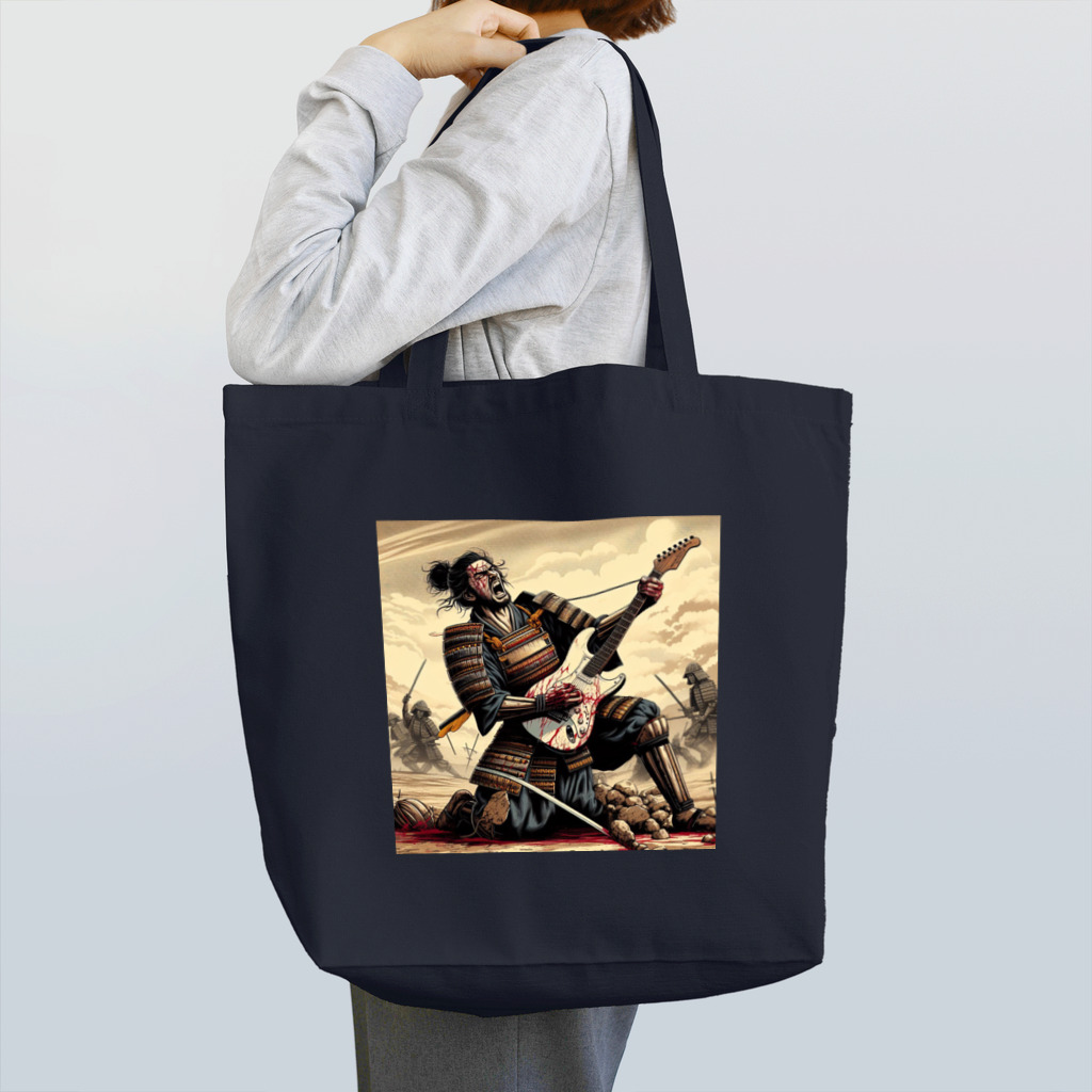 EnergyLinkの戦場の侍ギタリスト Tote Bag