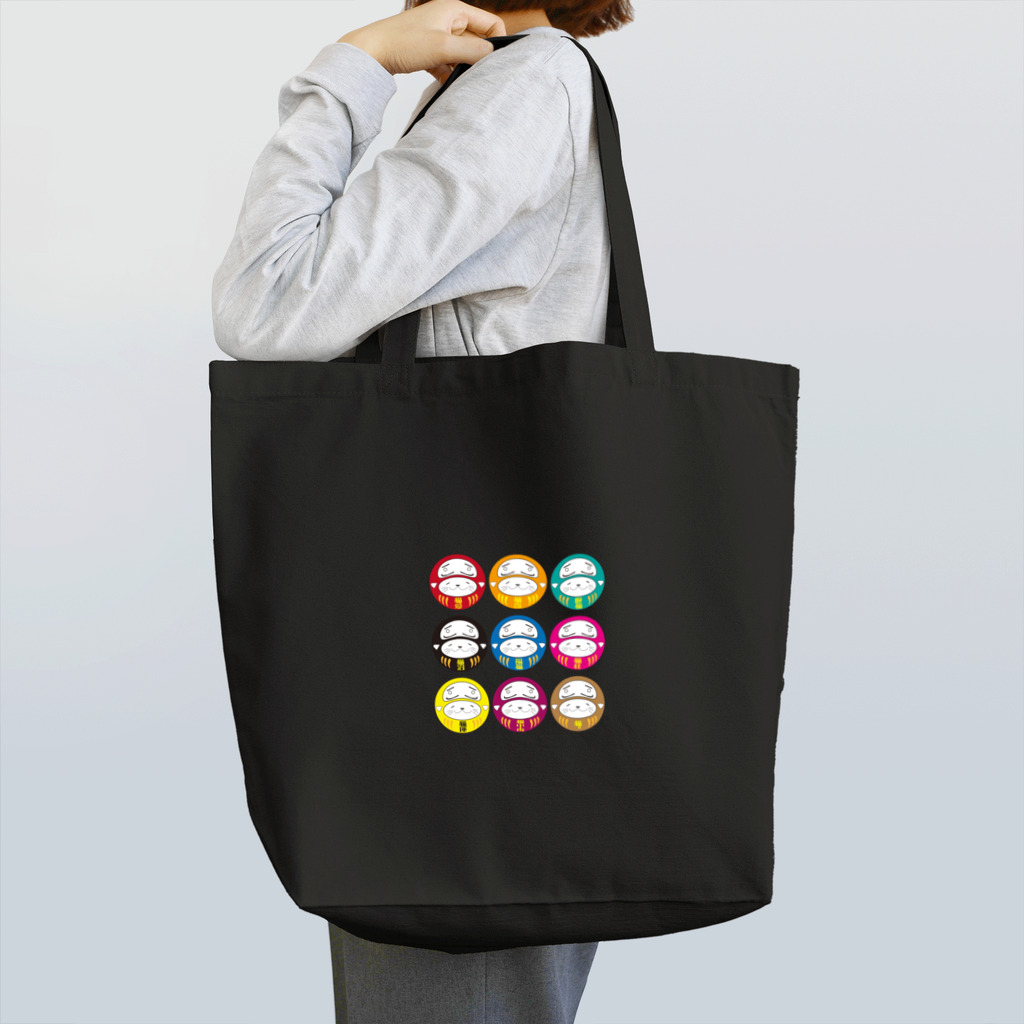 KURS DESIGN 販促部の達磨から猫(複数) Tote Bag