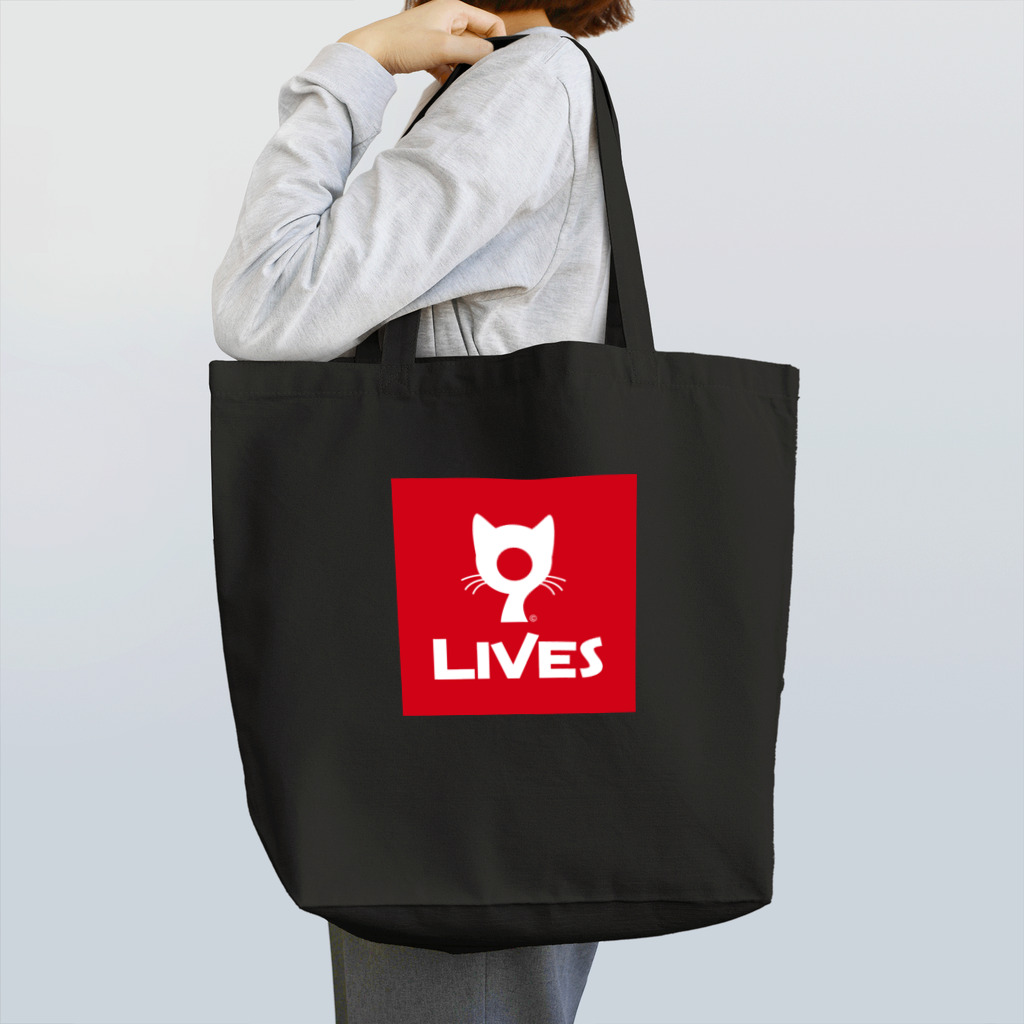 9LIVES 猫たちの王国の9LIVES logo red Tote Bag