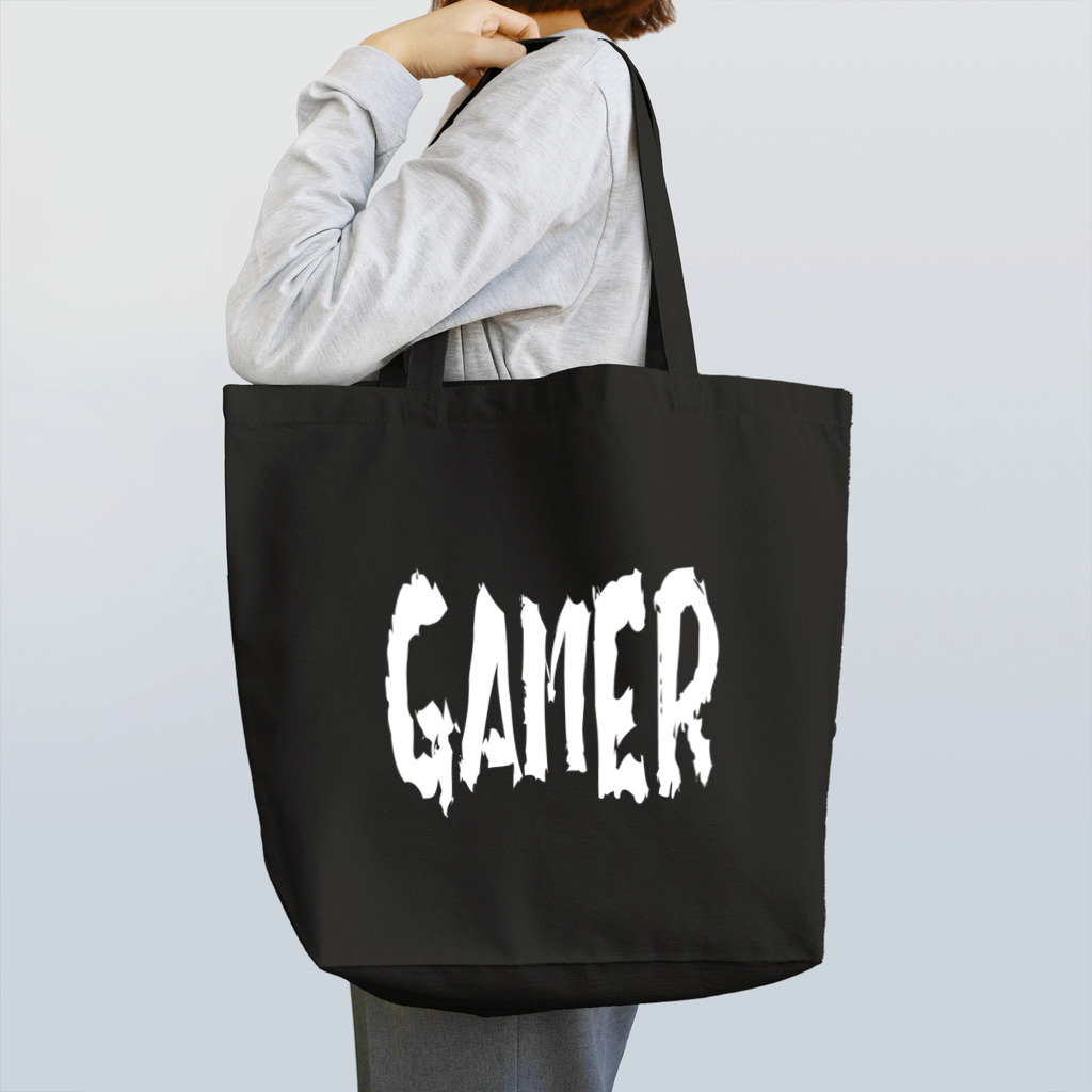 MtDesignShopのGAMER(白) Tote Bag