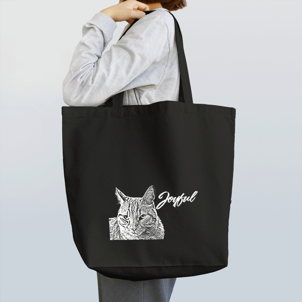 .JUICY-SHOP. | JOYFULのJOYFUL | Sphinx Cat | Positive white Tote Bag