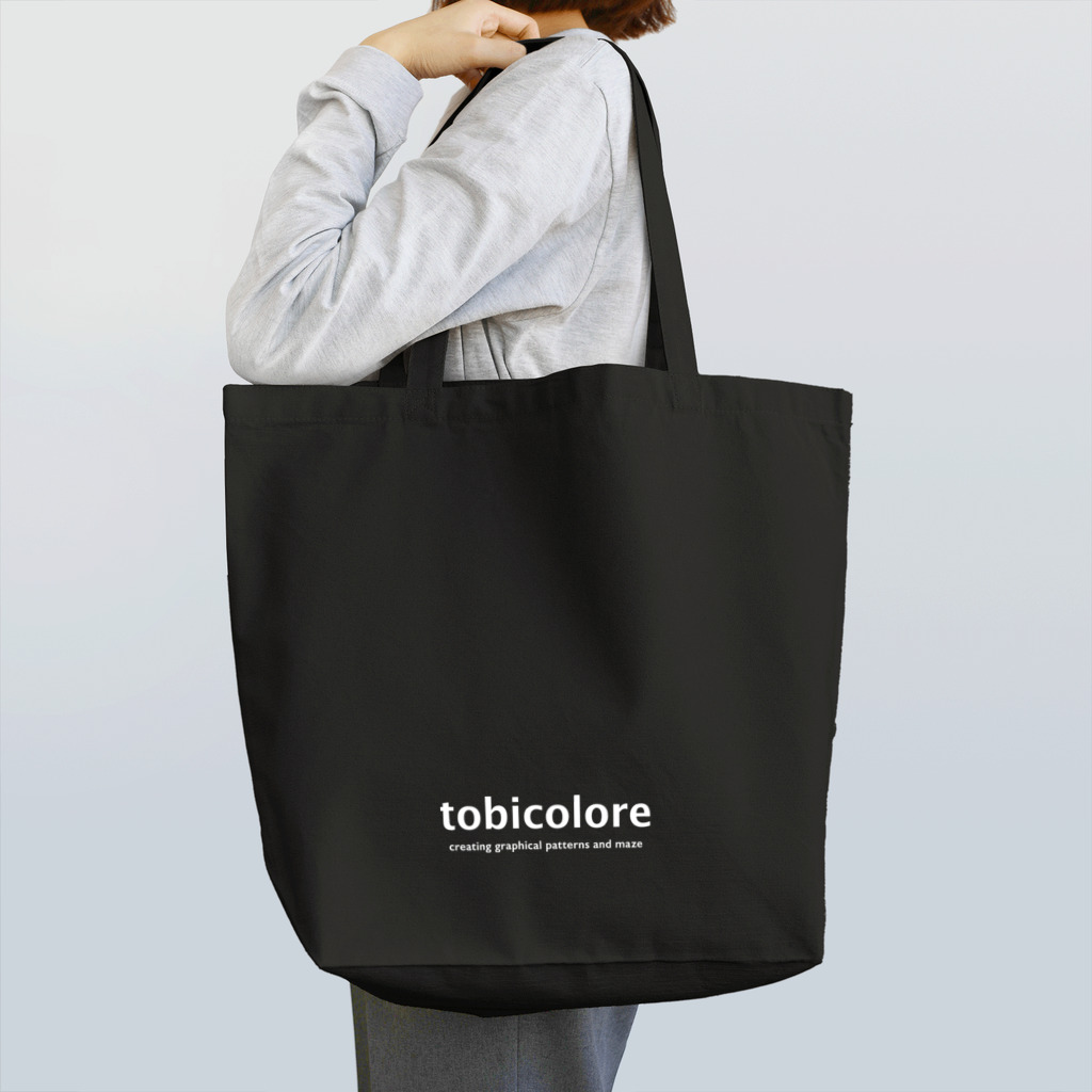 tobicoloreのtobicolore 白ロゴシリーズ トートバッグ