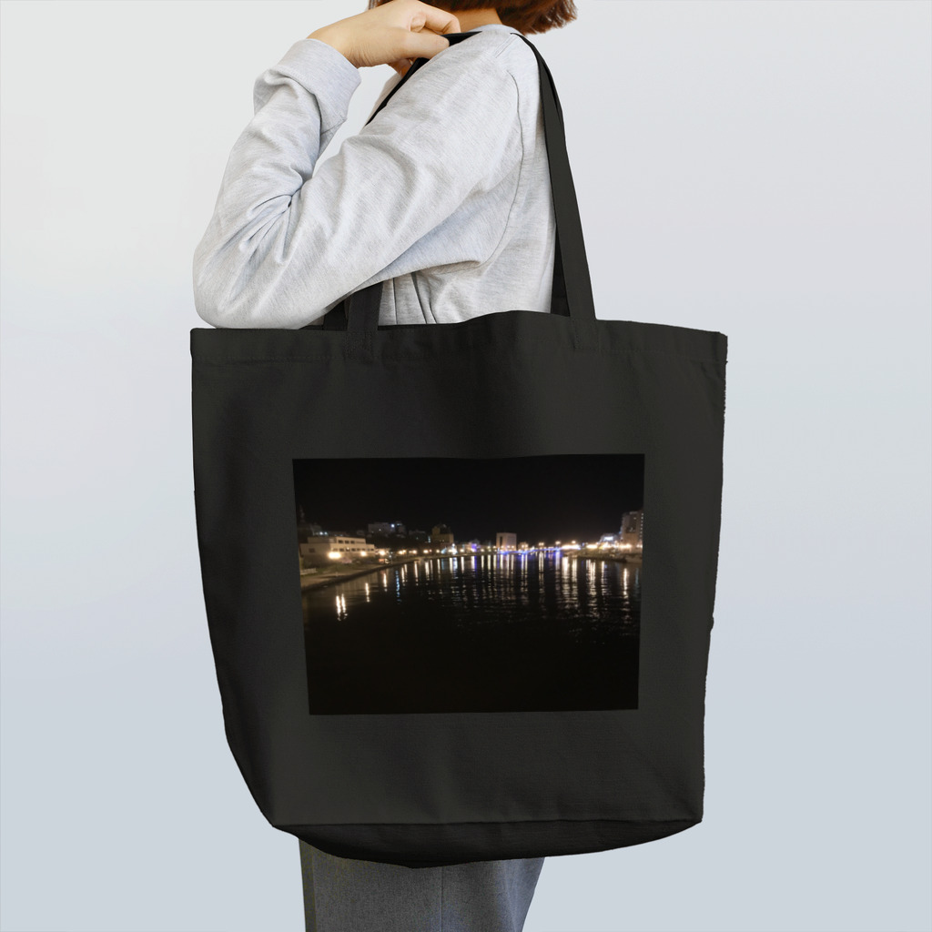 空屋　sorayakusakaの202006072031000　深夜の釧路川 Tote Bag