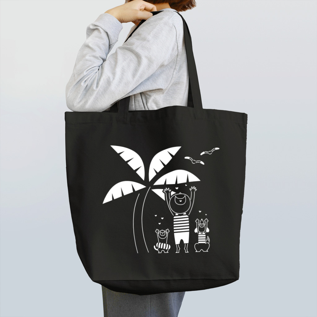 8anna storeのHAPPY HAPPY HAPPY！上を向いて笑おう！夏バージョン Tote Bag