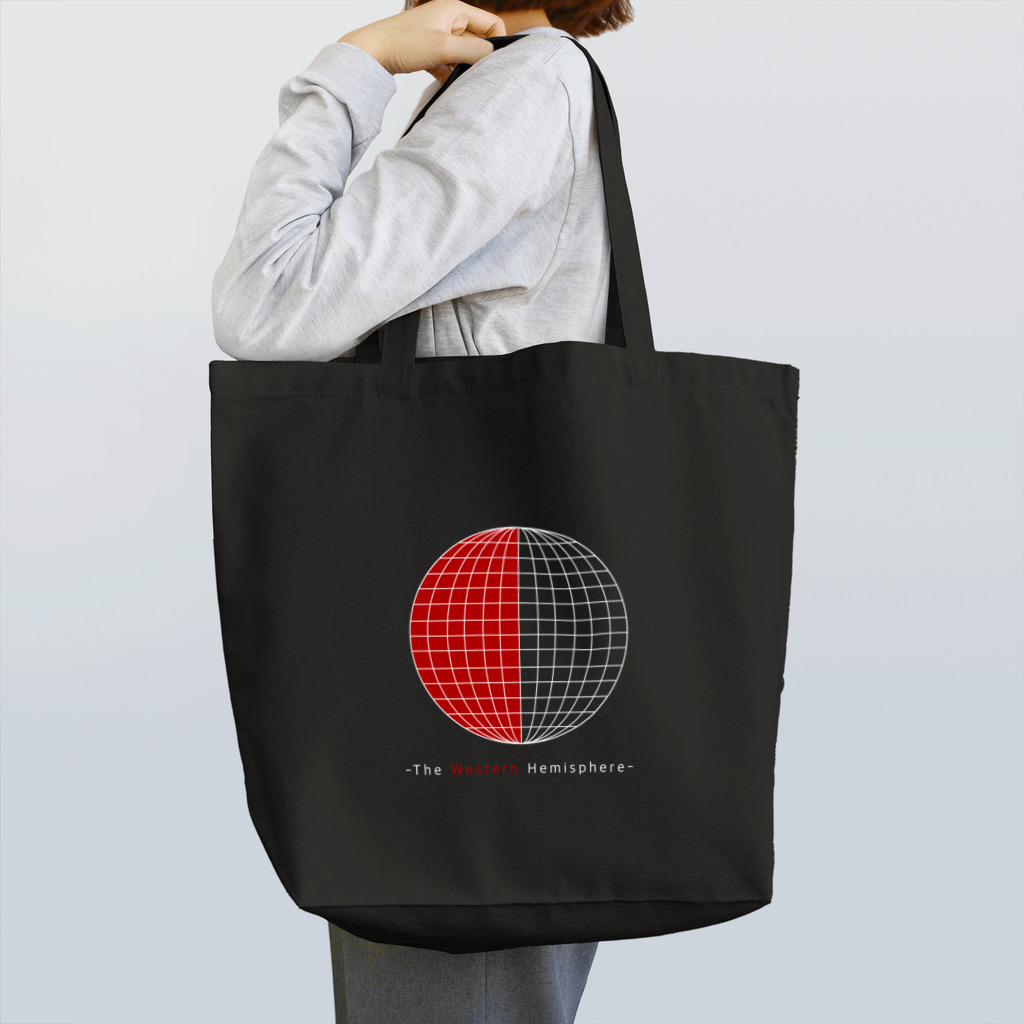 Makaroni_Zのお店の西半球 ブラック Tote Bag