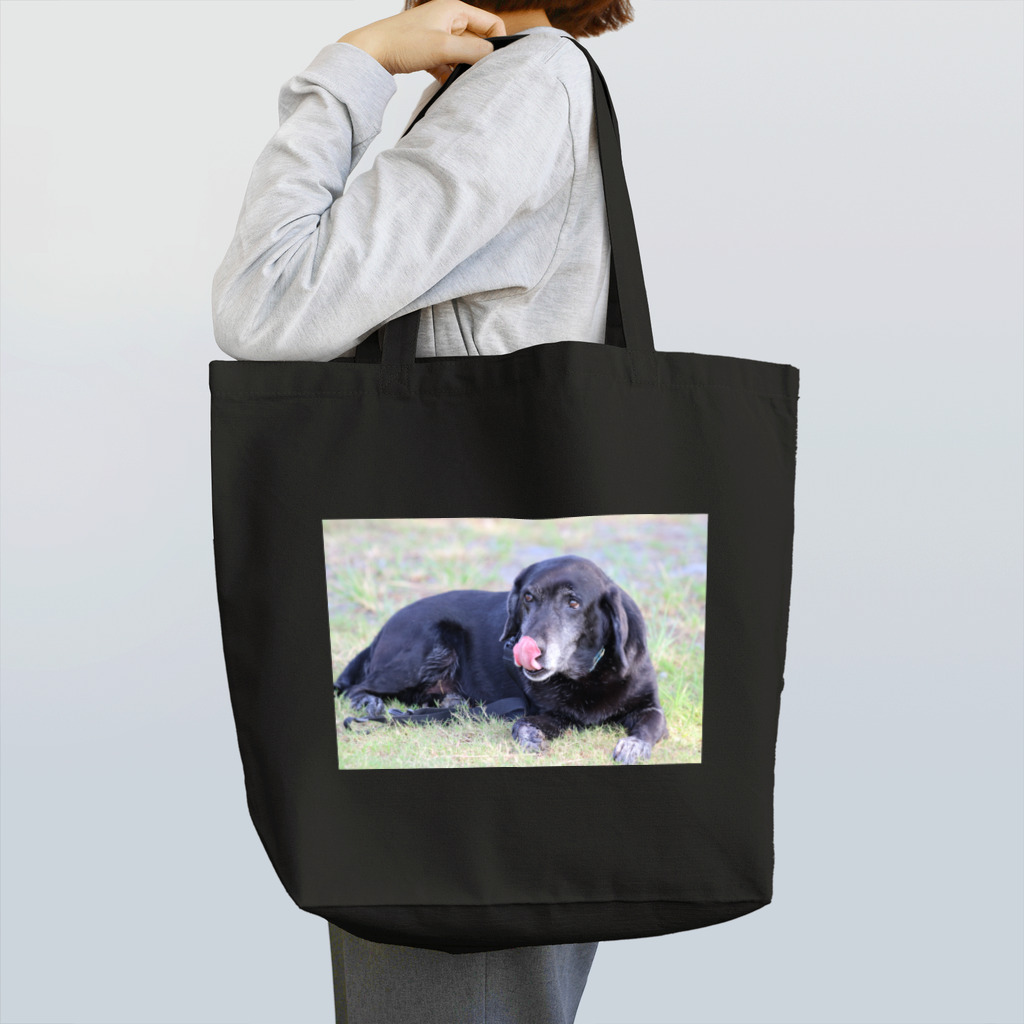 komaepxの黒ラブ　ティアラ Tote Bag