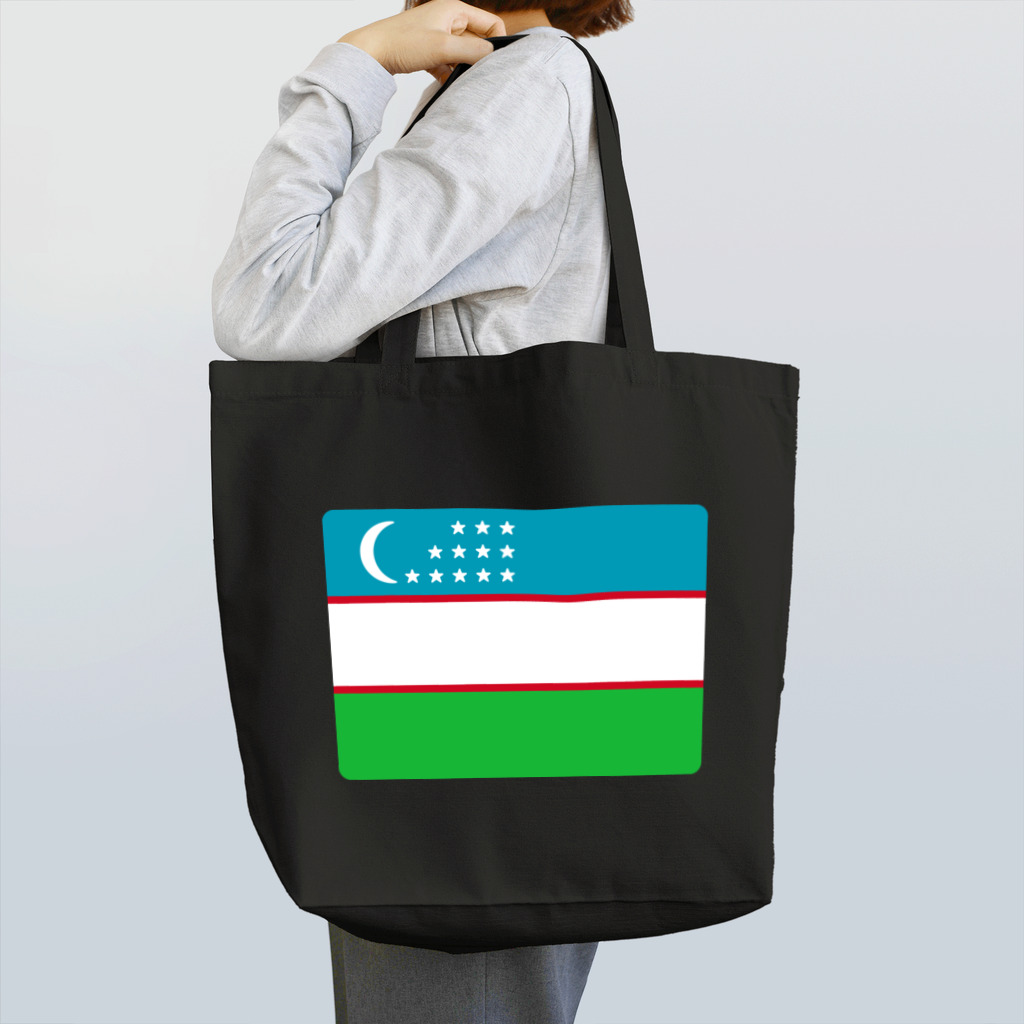 お絵かき屋さんのウズベキスタンの国旗 Tote Bag