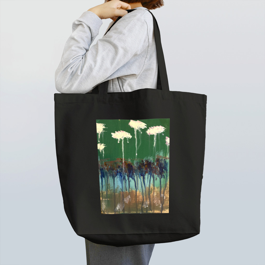 りつ、わたなべのじゆうちょう。の絵画 「 外の世界と裏の世界 」 Tote Bag