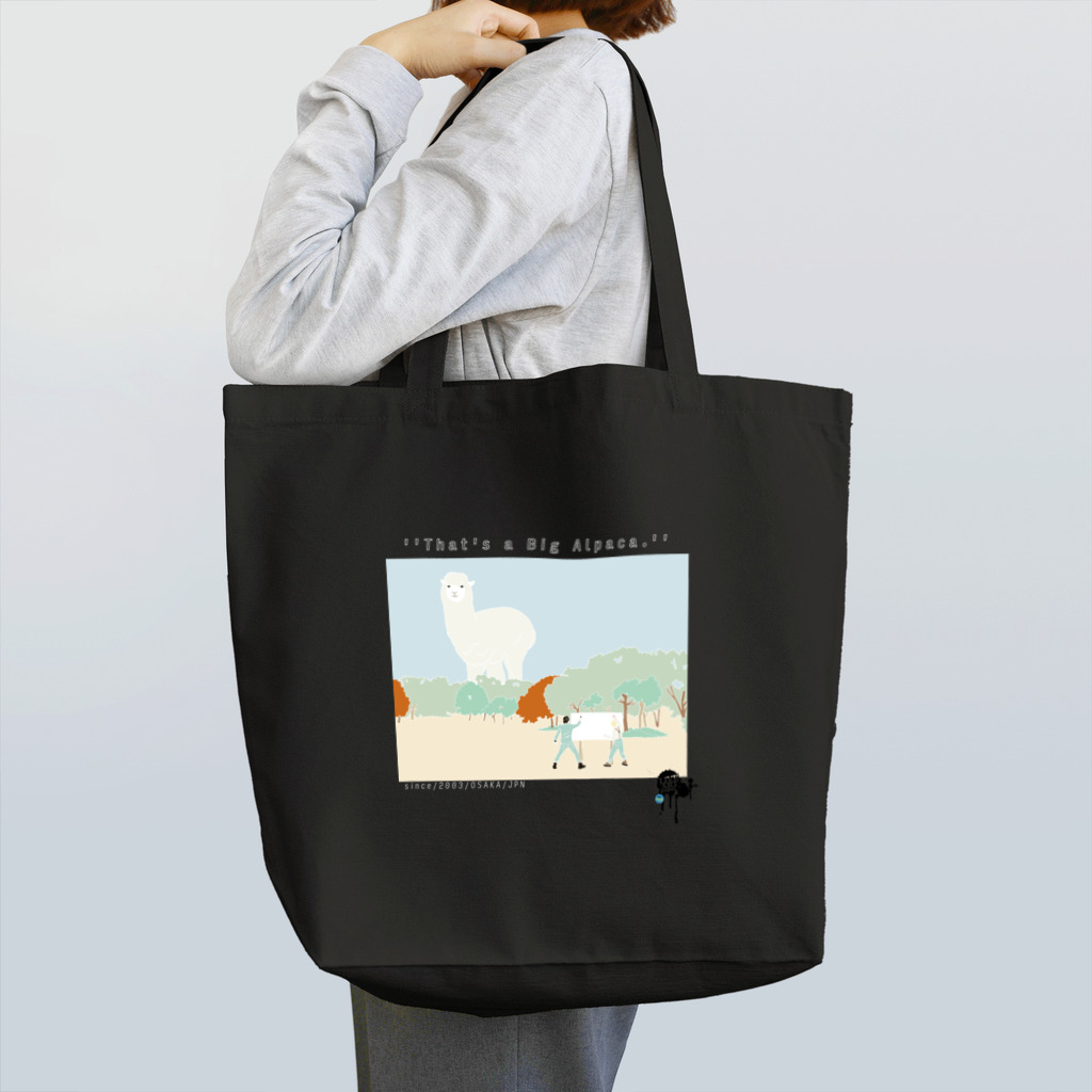 ライブアートプロジェクトの''That's a Big Alpaca.'' Tote Bag