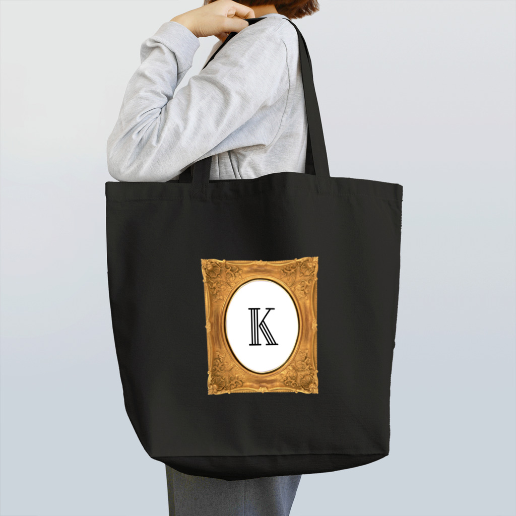 krakatukのkrakatuk額入イニシャル‘K’ Tote Bag