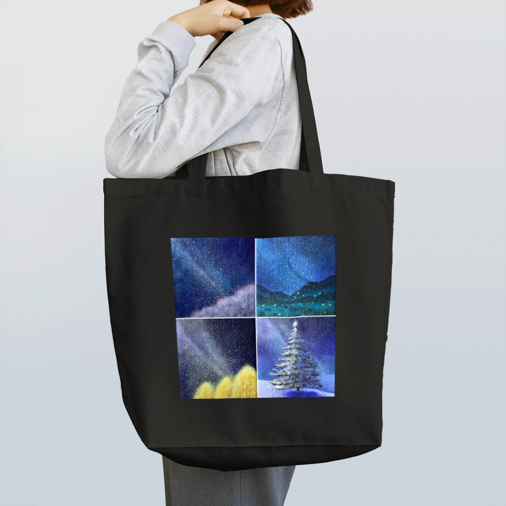 KEIKO's art factoryの「四季と星」の4部作 Tote Bag