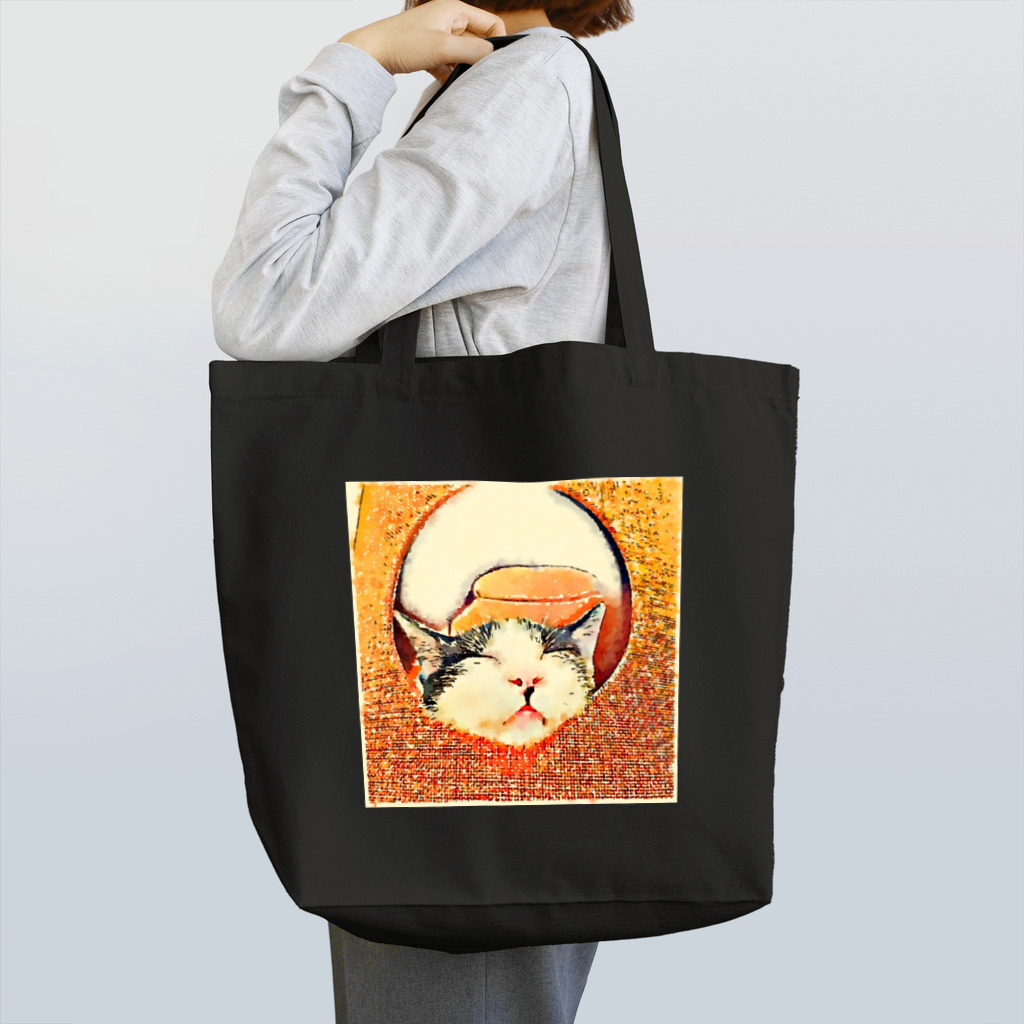 ニコニコさんのアゴのせネコ Tote Bag