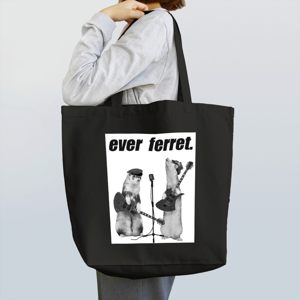 paz&sheetaのモノクロever ferret Tote Bag