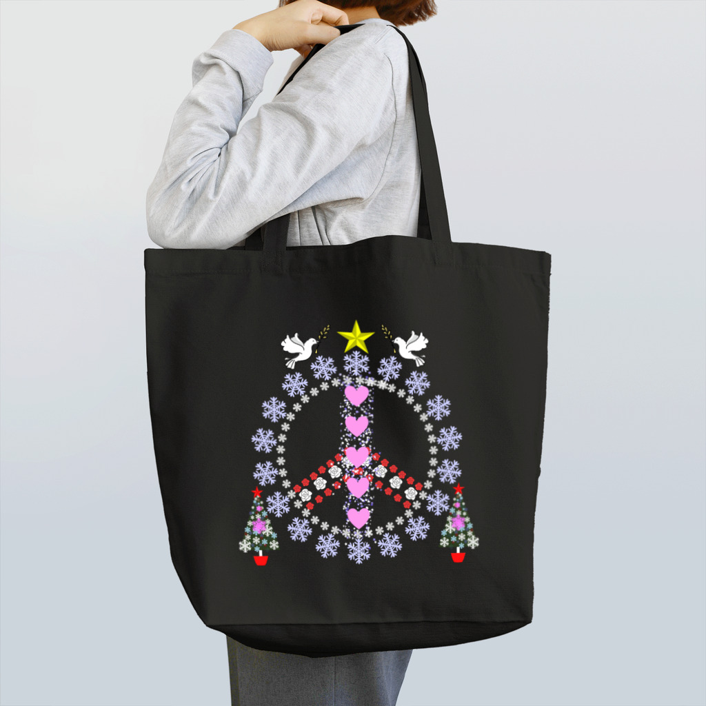 月夜のタツノオトシゴのPeace for children in Gaza and Ukraine Tote Bag