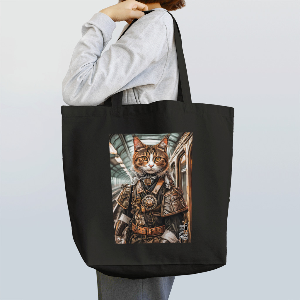 NyaoTokyoの探検家「ジェームス・ニャーン」猫 スチームパンク Tote Bag
