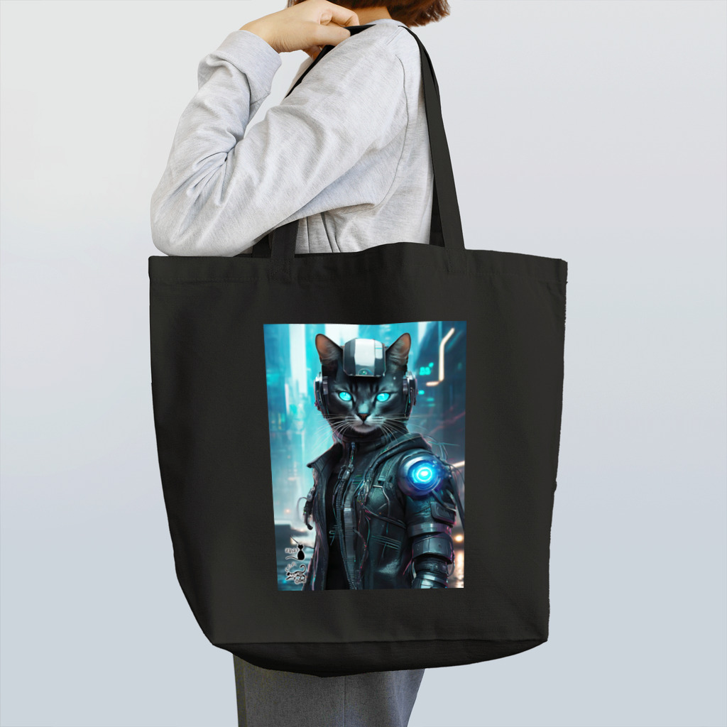 NyaoTokyoの解体屋・アウトロースター「チャーリー・ニャーン」 Tote Bag