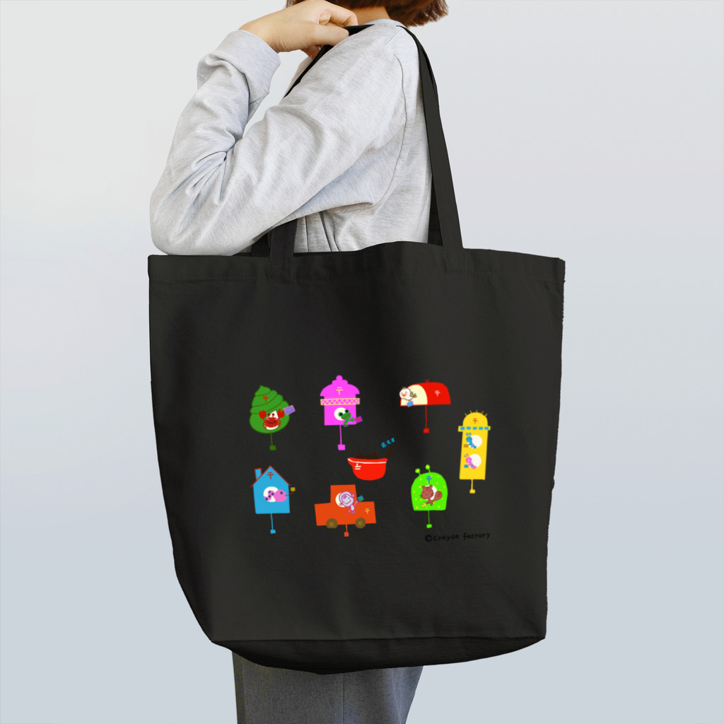 クレヨン工房のネコの郵便屋さん！ Tote Bag