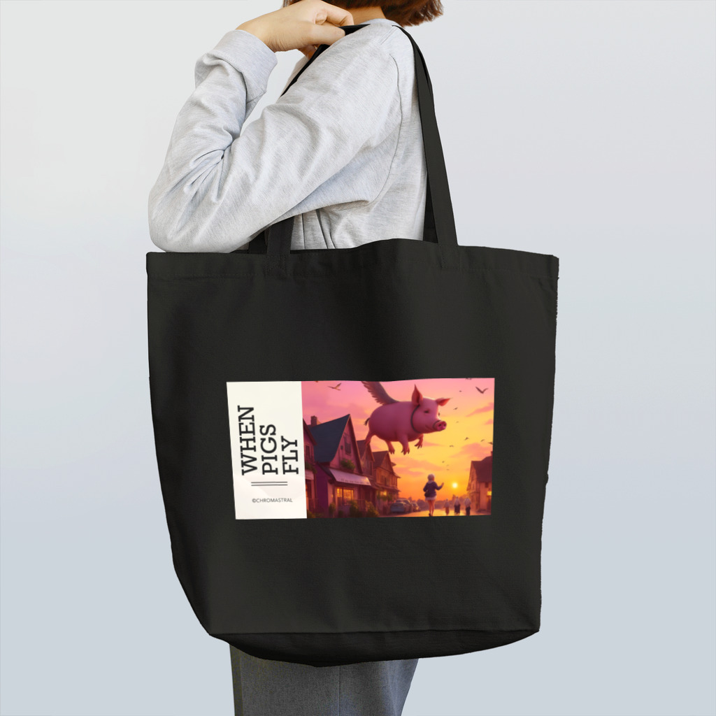 ChromastrAlの---When pigs fly--- Tote Bag