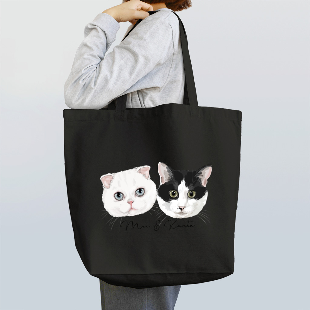 みきぞーん｜保護猫 ミッキー画伯と肉球とおともだちのMei&Kanta Tote Bag