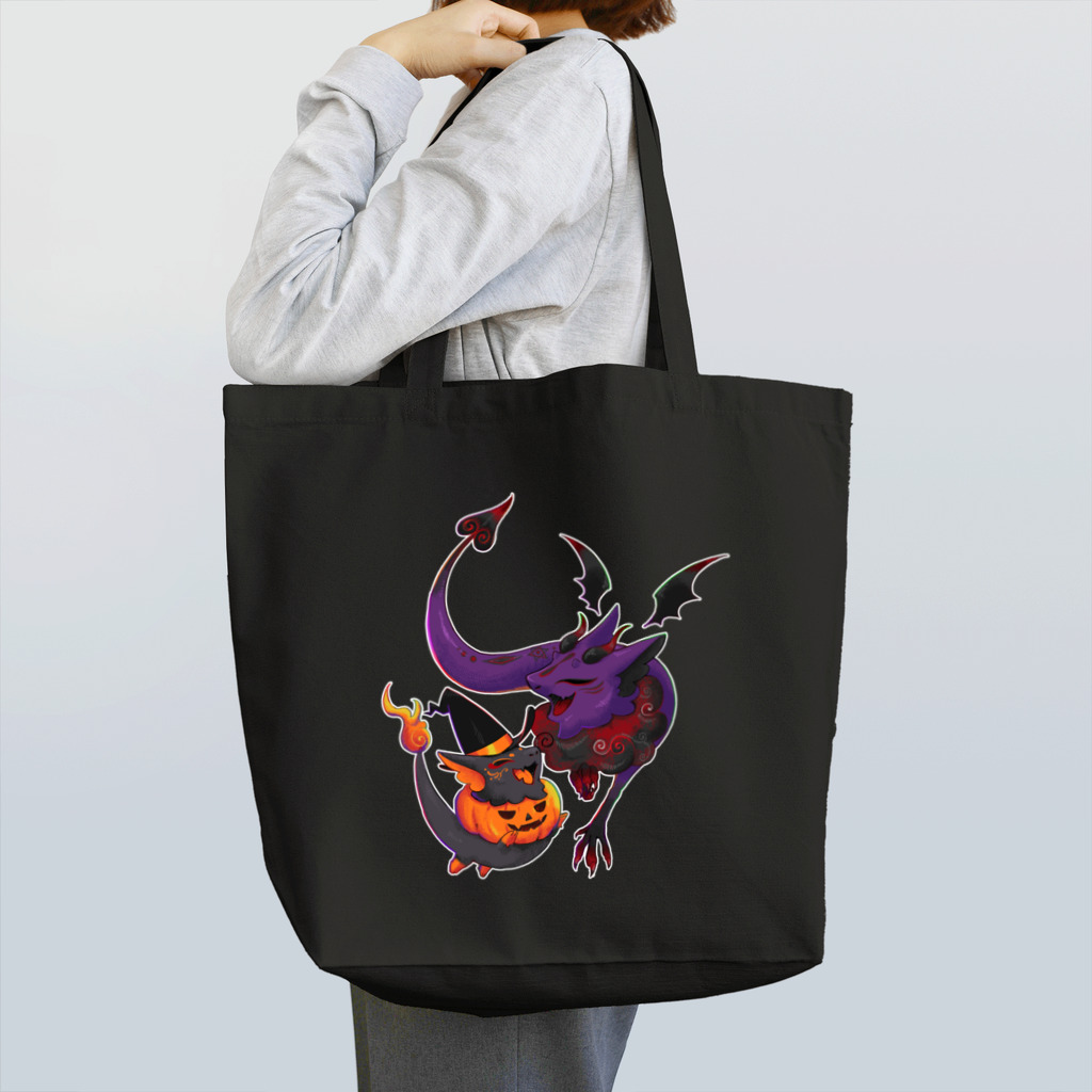だいきょ屋の小悪魔とかぼちゃな雛龍たち(ｷﾘﾄﾘ) Tote Bag