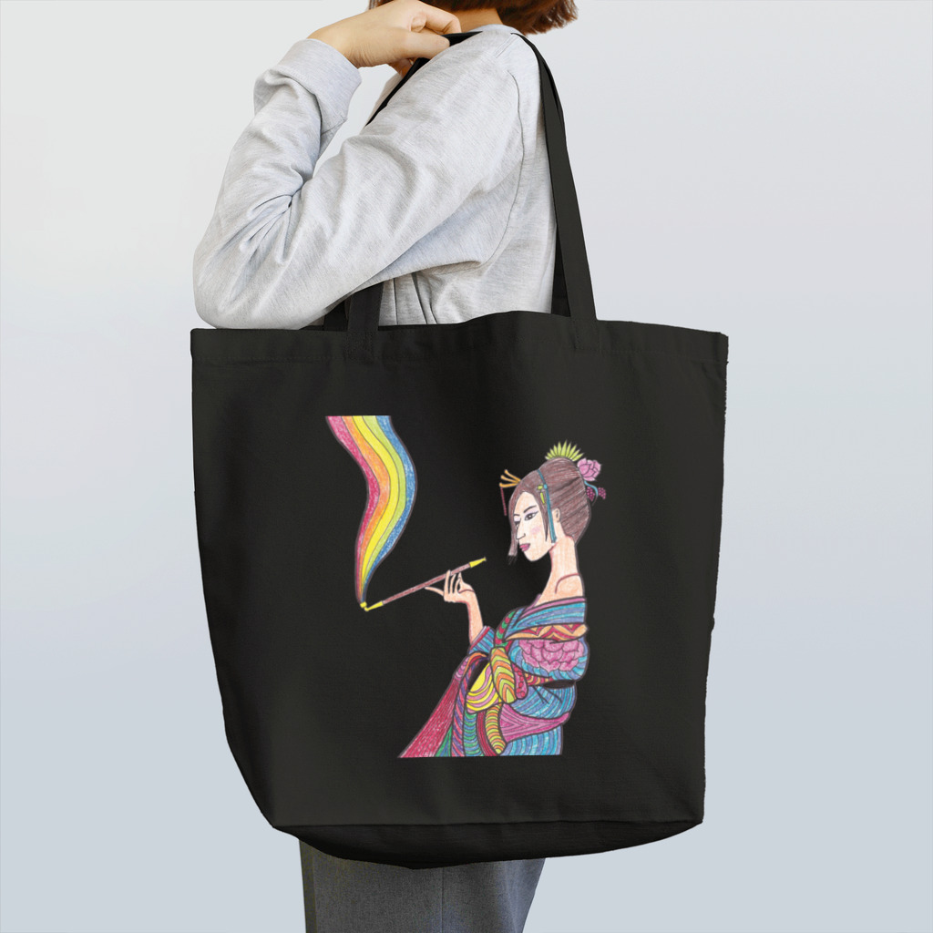 井上フヂヲのキセルと花魁 Tote Bag